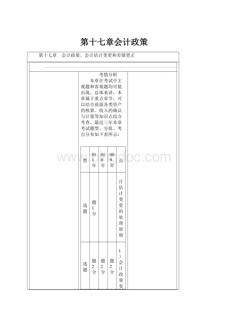 第十七章会计政策Word文档下载推荐.docx