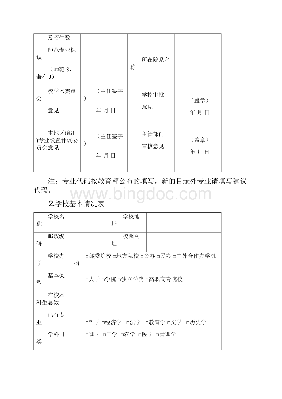 高等学校增设专业申请表试行Word格式.docx_第3页