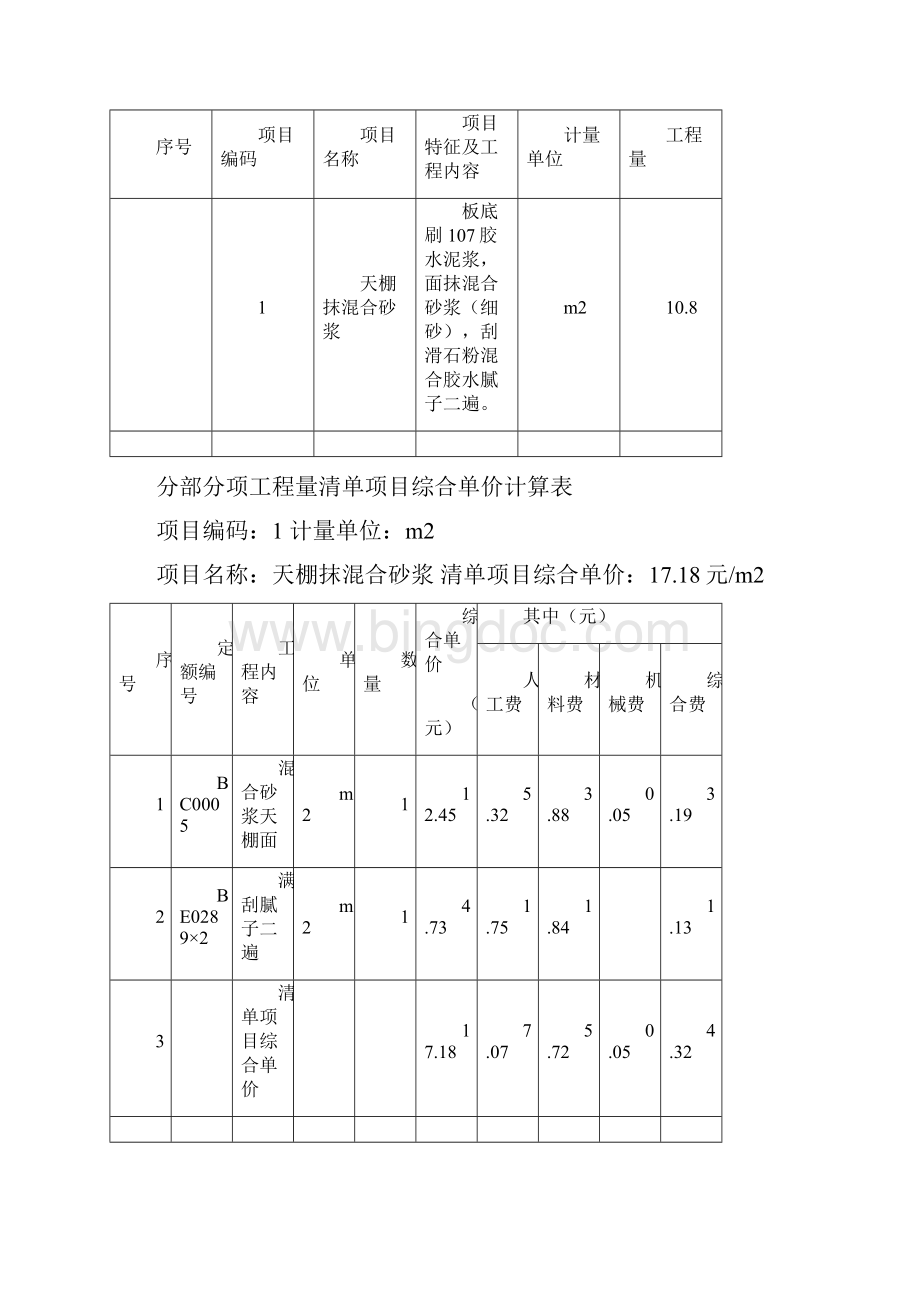 工程量清单项目综合单价组成公式及示例.docx_第3页