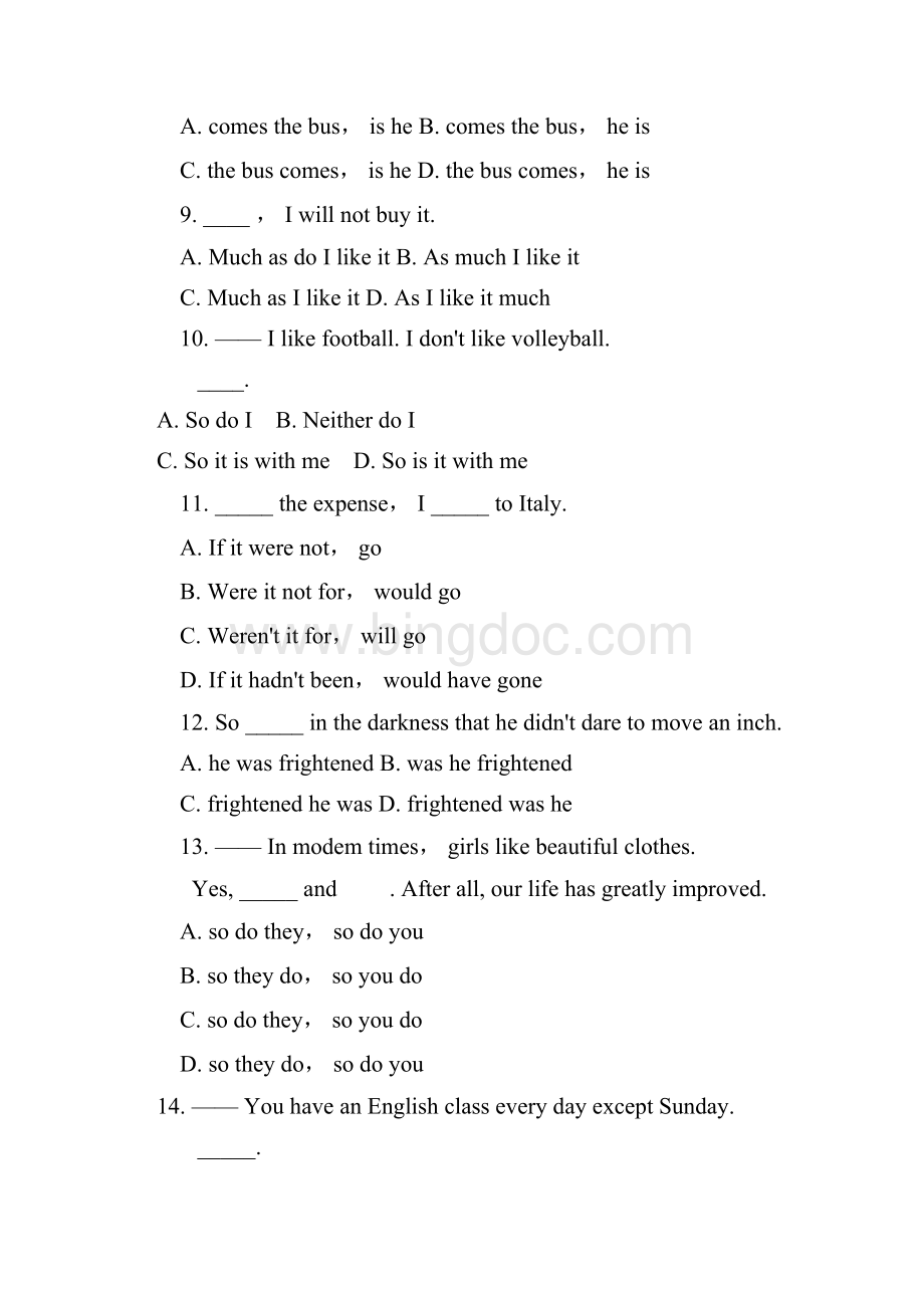 高二英语倒装句练习题和答案IIWord版.docx_第2页