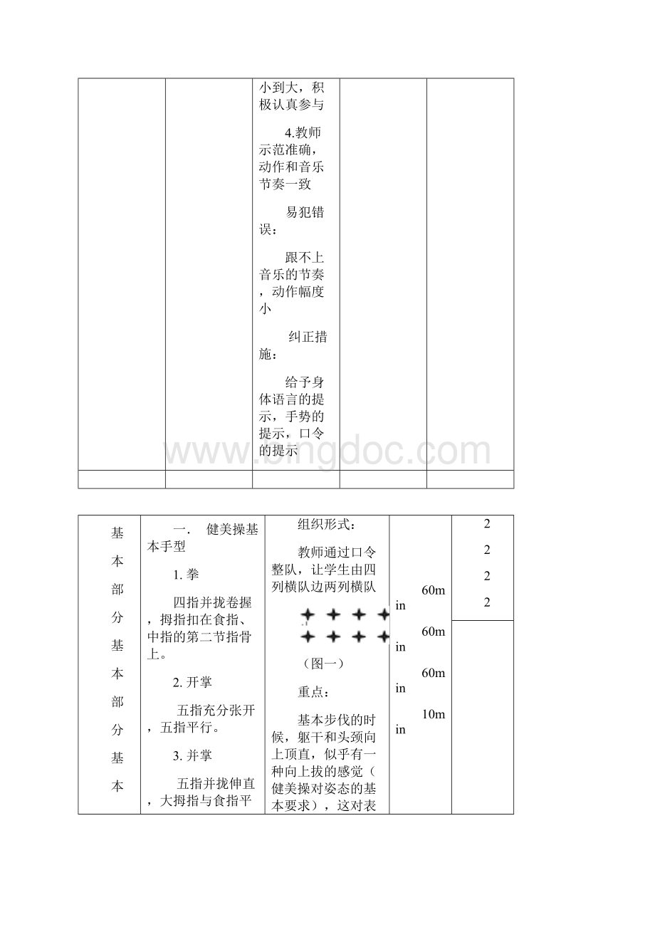 大众一级健美操优秀教案全套.docx_第3页