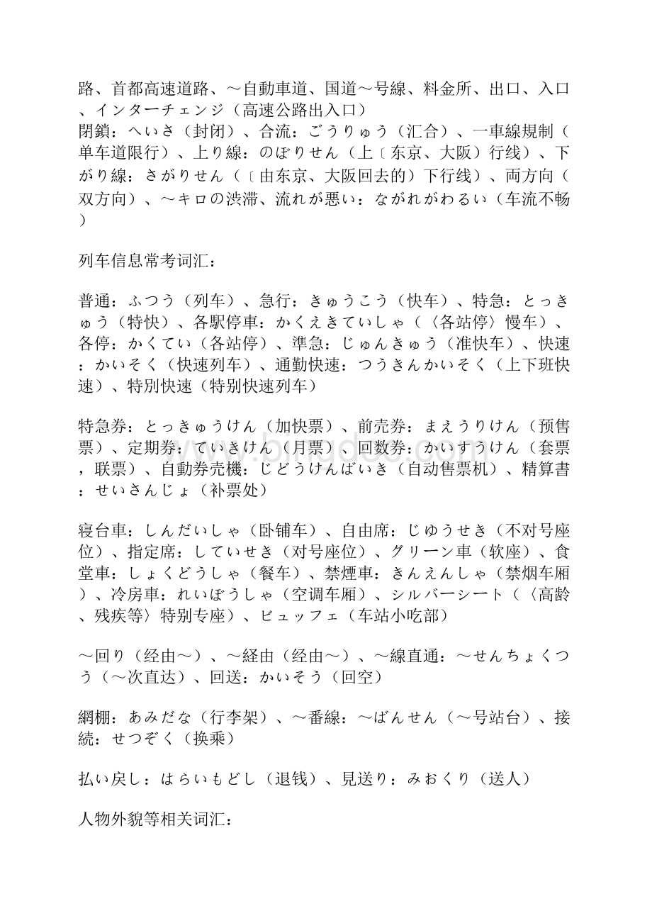 日语一二级能力考试听力通关必备知识汇总及讲解.docx_第3页
