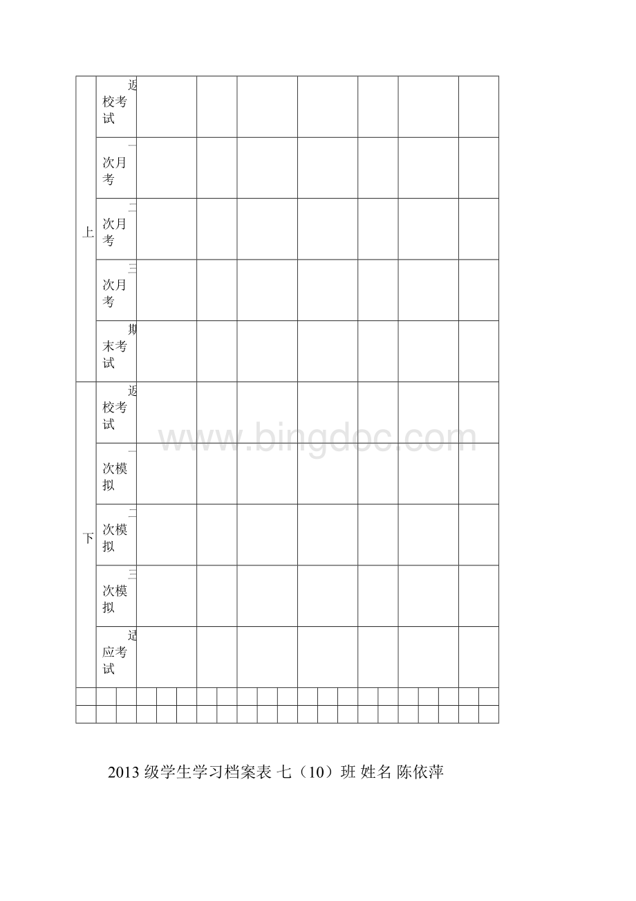 级学生学习档案表 七.docx_第3页