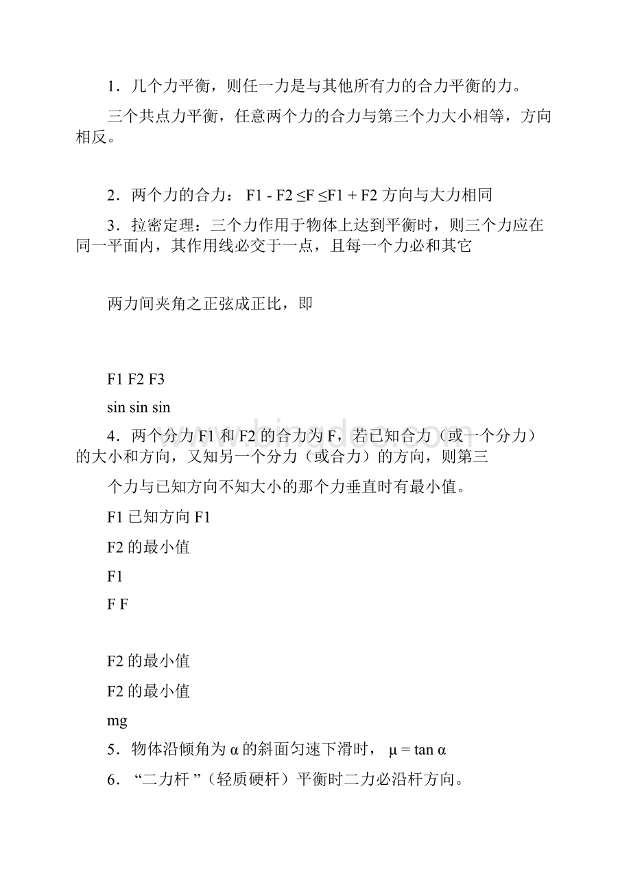 word完整版高中物理二级结论总结推荐文档docx.docx_第3页