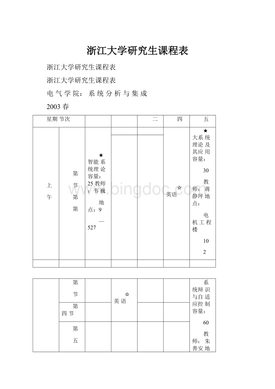 浙江大学研究生课程表.docx_第1页