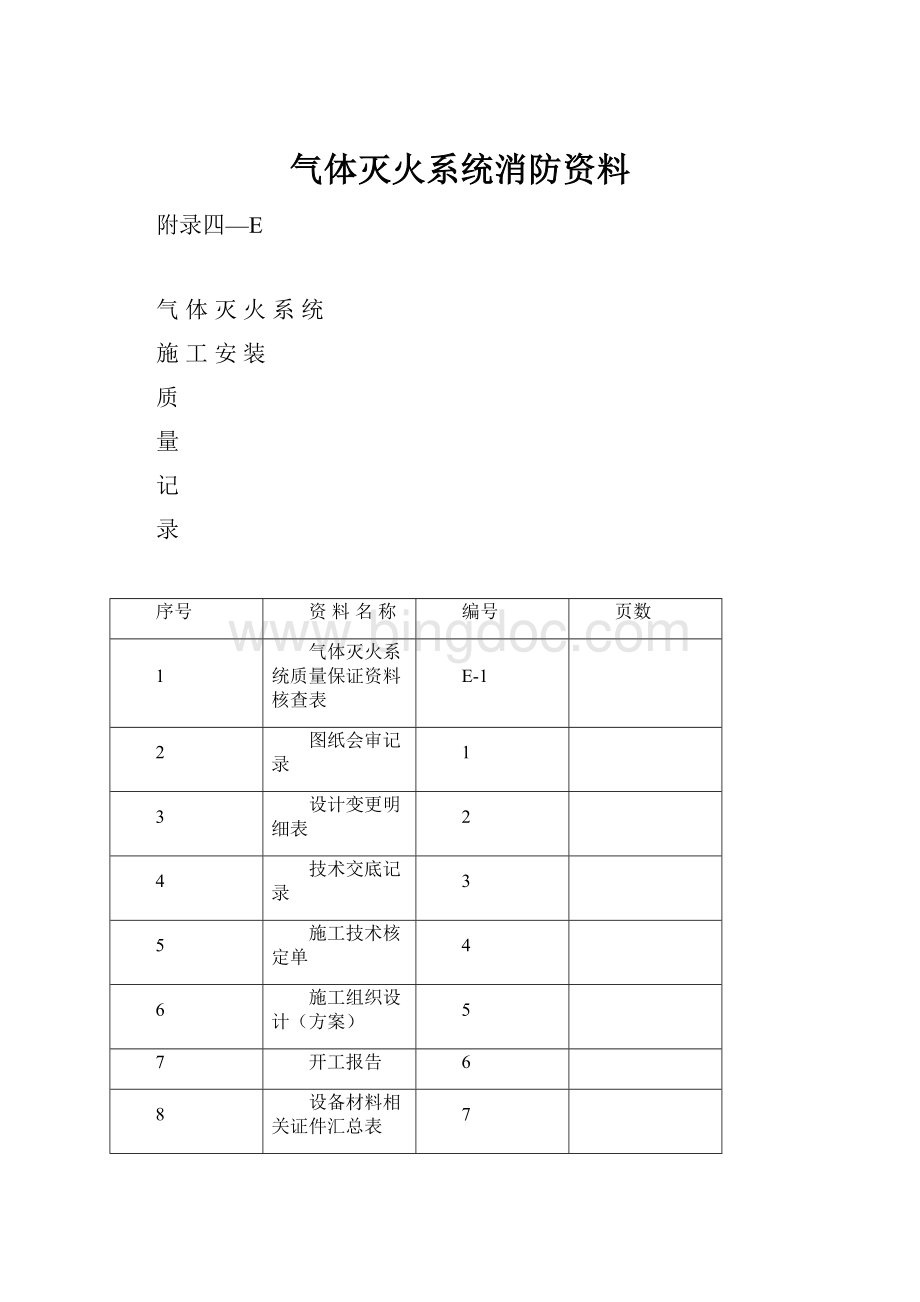 气体灭火系统消防资料.docx