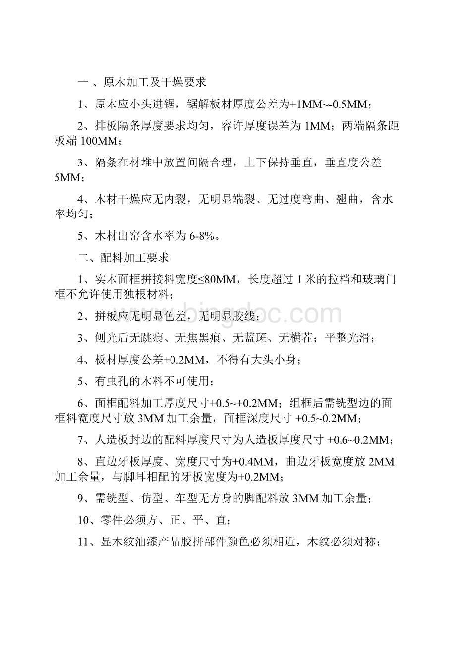 家具生产加工质量标准.docx_第2页