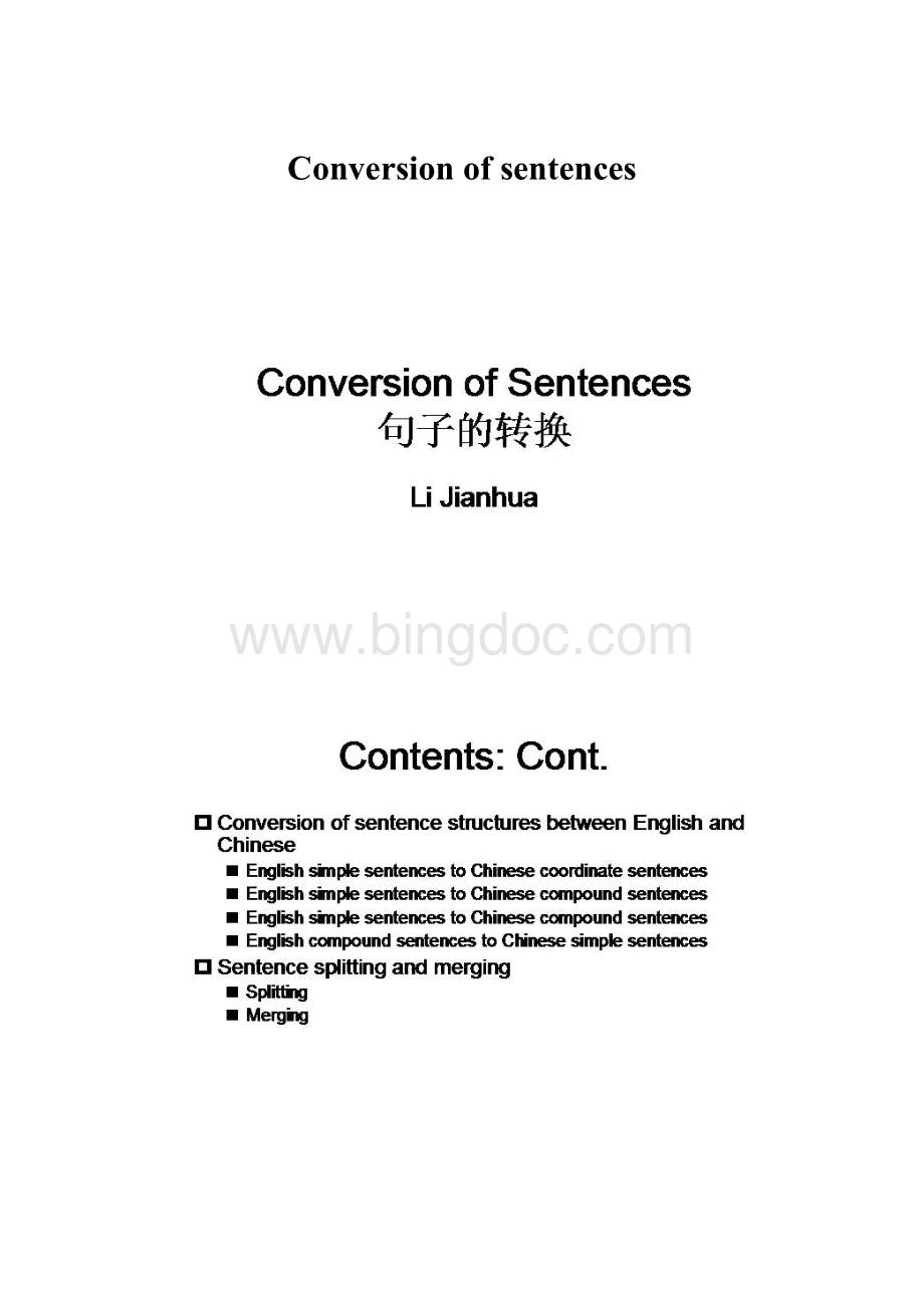 Conversion of sentences.docx