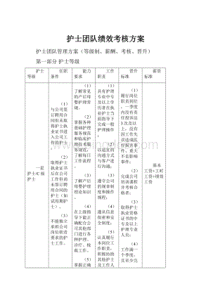 护士团队绩效考核方案.docx