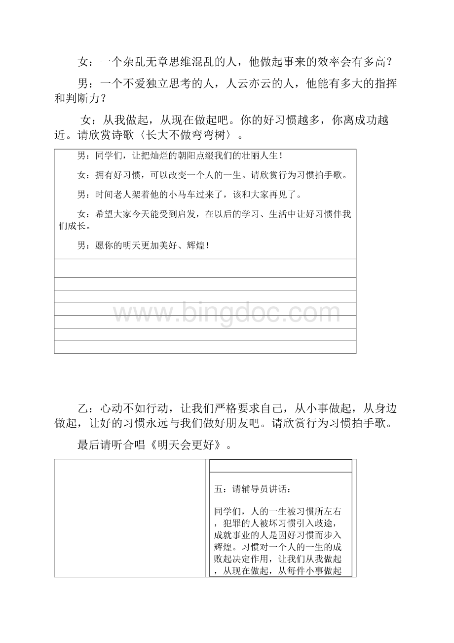 好习惯伴我成长主题队会资料.docx_第3页