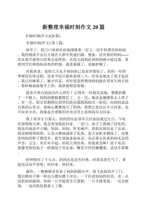 新整理幸福时刻作文20篇.docx