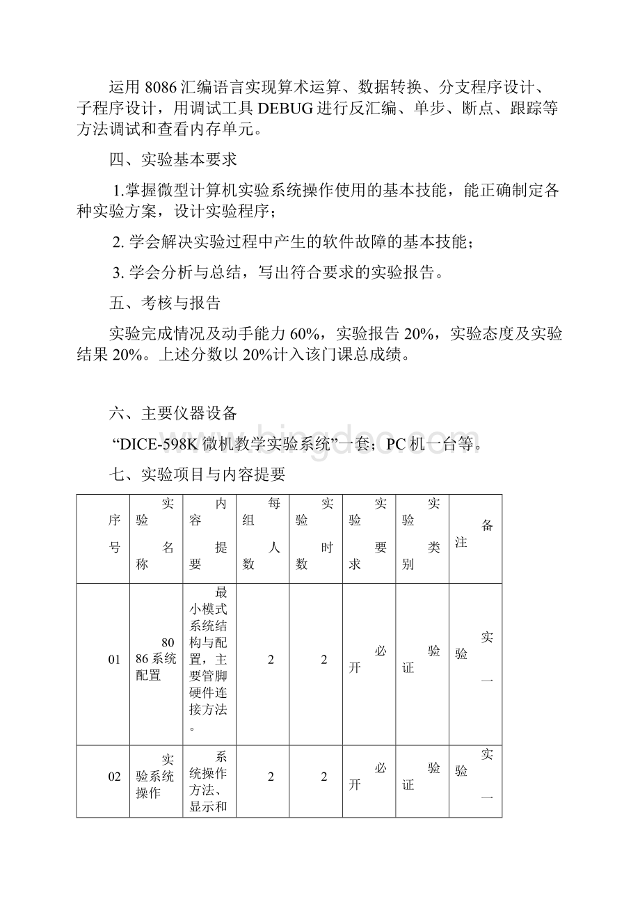 学生用《微机原理及应用》实验指导书合工大版.docx_第3页