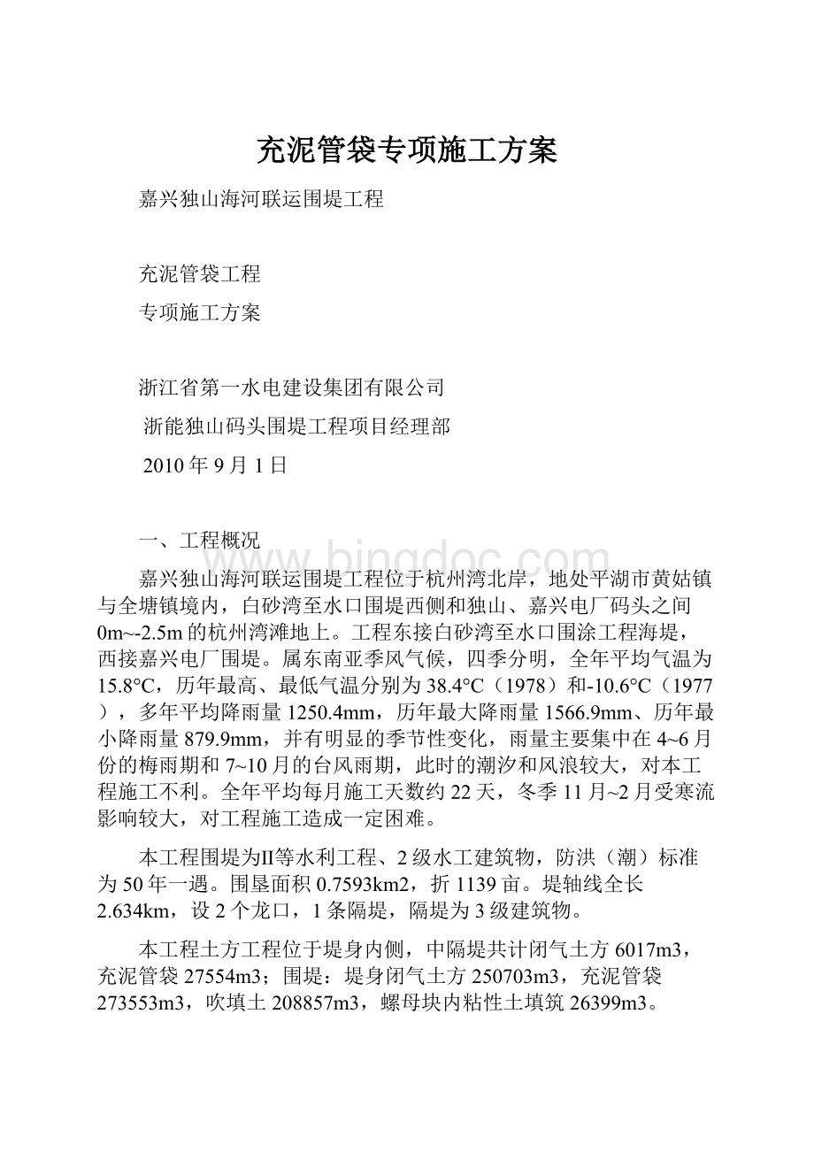 充泥管袋专项施工方案.docx