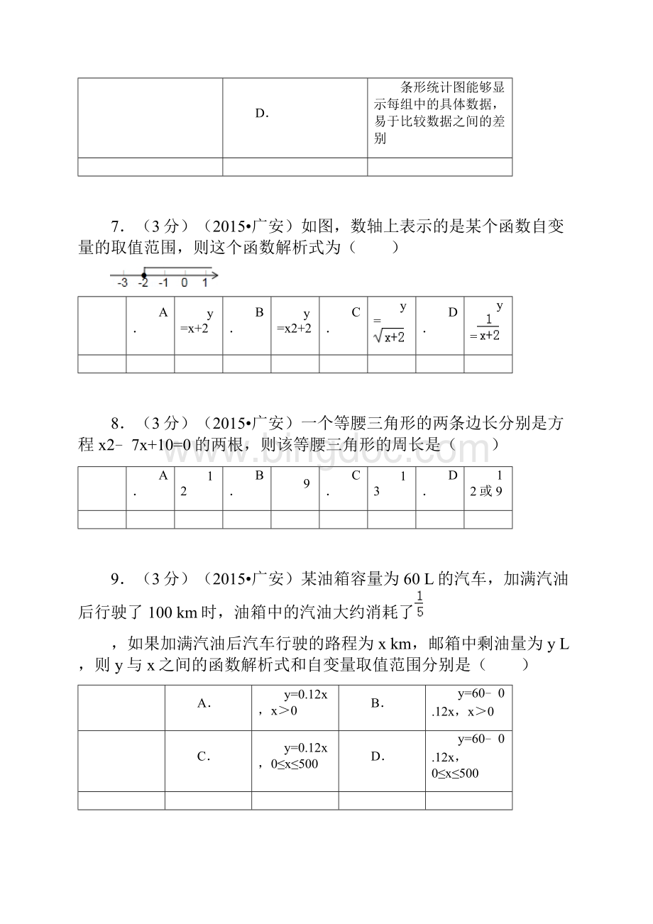 四川省广安市中考数学试题及解析.docx_第3页