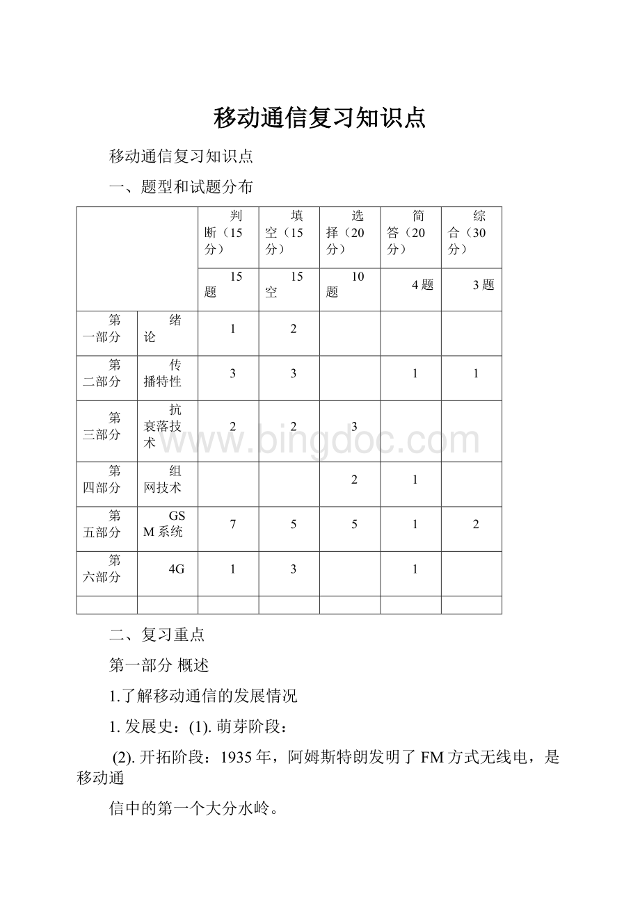 移动通信复习知识点.docx_第1页