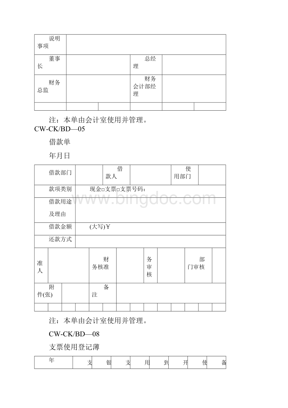 财务管理表格财务常用表格.docx_第3页