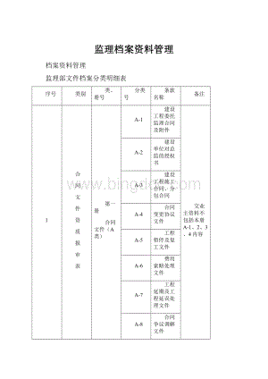 监理档案资料管理.docx