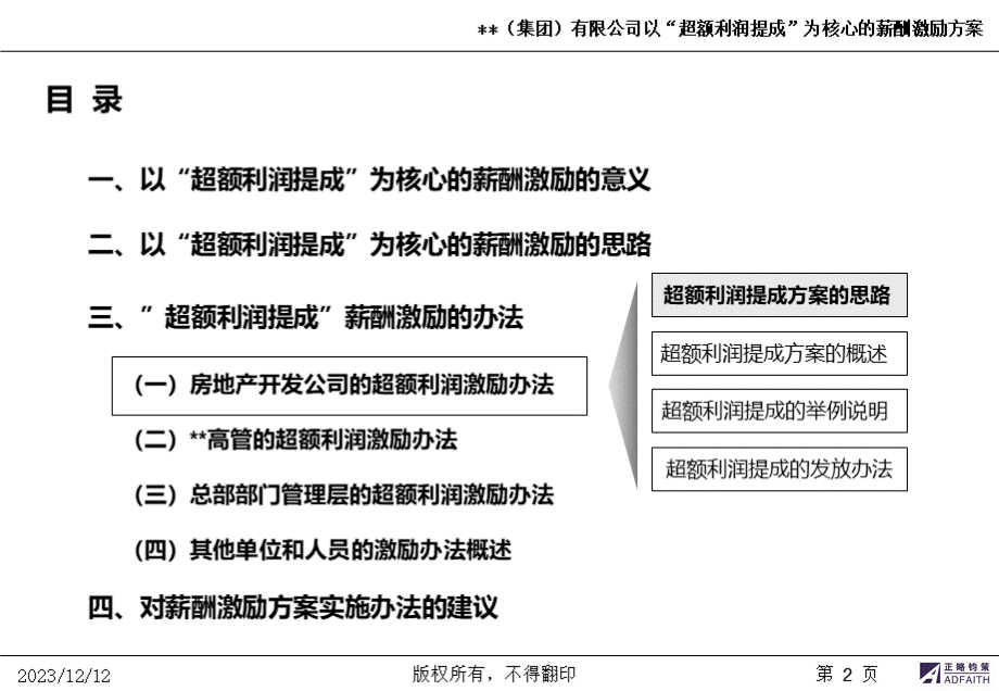 某公司以超额利润提成为核心的薪酬激励方案.pptx_第2页