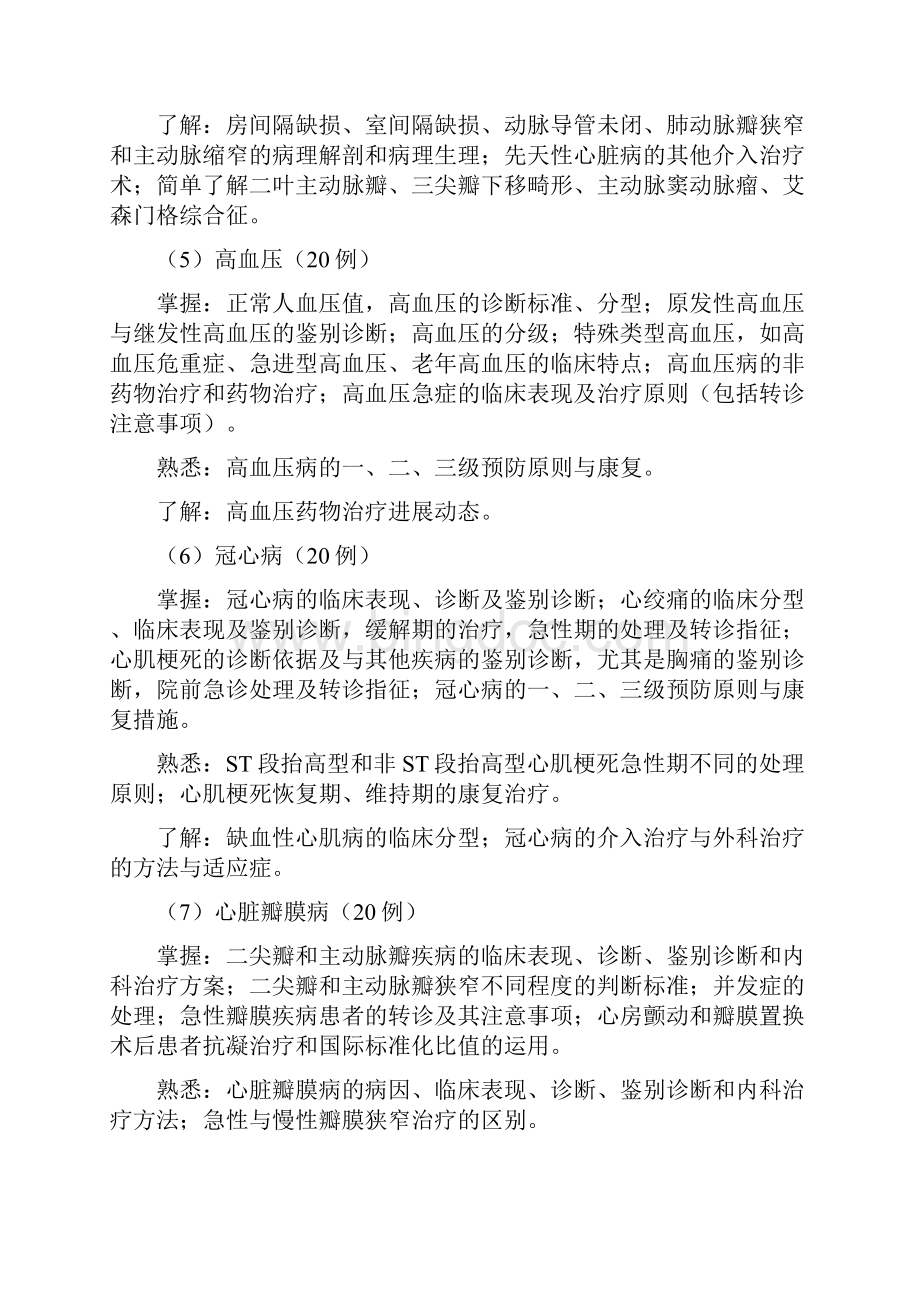 乡镇卫生院医生到县医院务实进修项目内科进修细则.docx_第3页