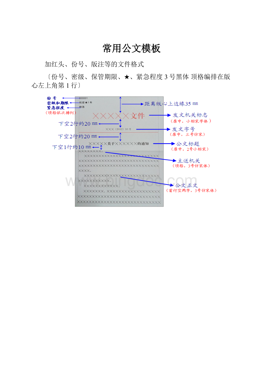 常用公文模板.docx_第1页