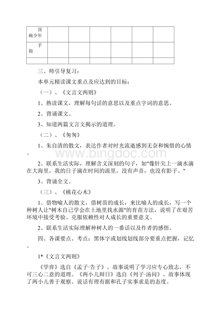 最新人教版六年级语文下册单元复习教学案.docx_第2页