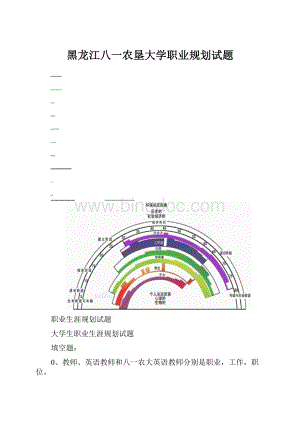 黑龙江八一农垦大学职业规划试题.docx