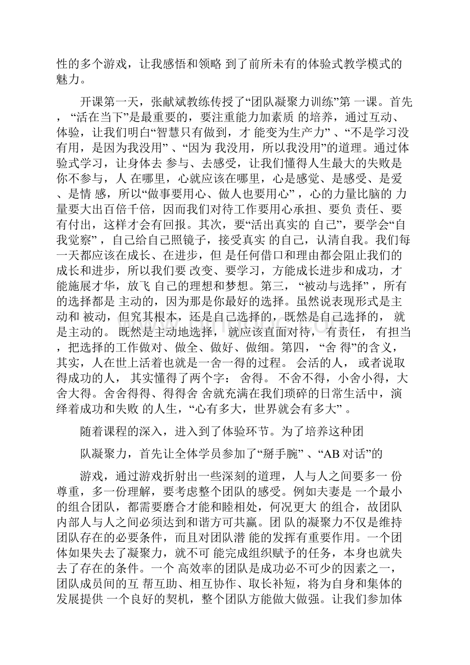 企业团队凝聚力训练心得体会.docx_第3页