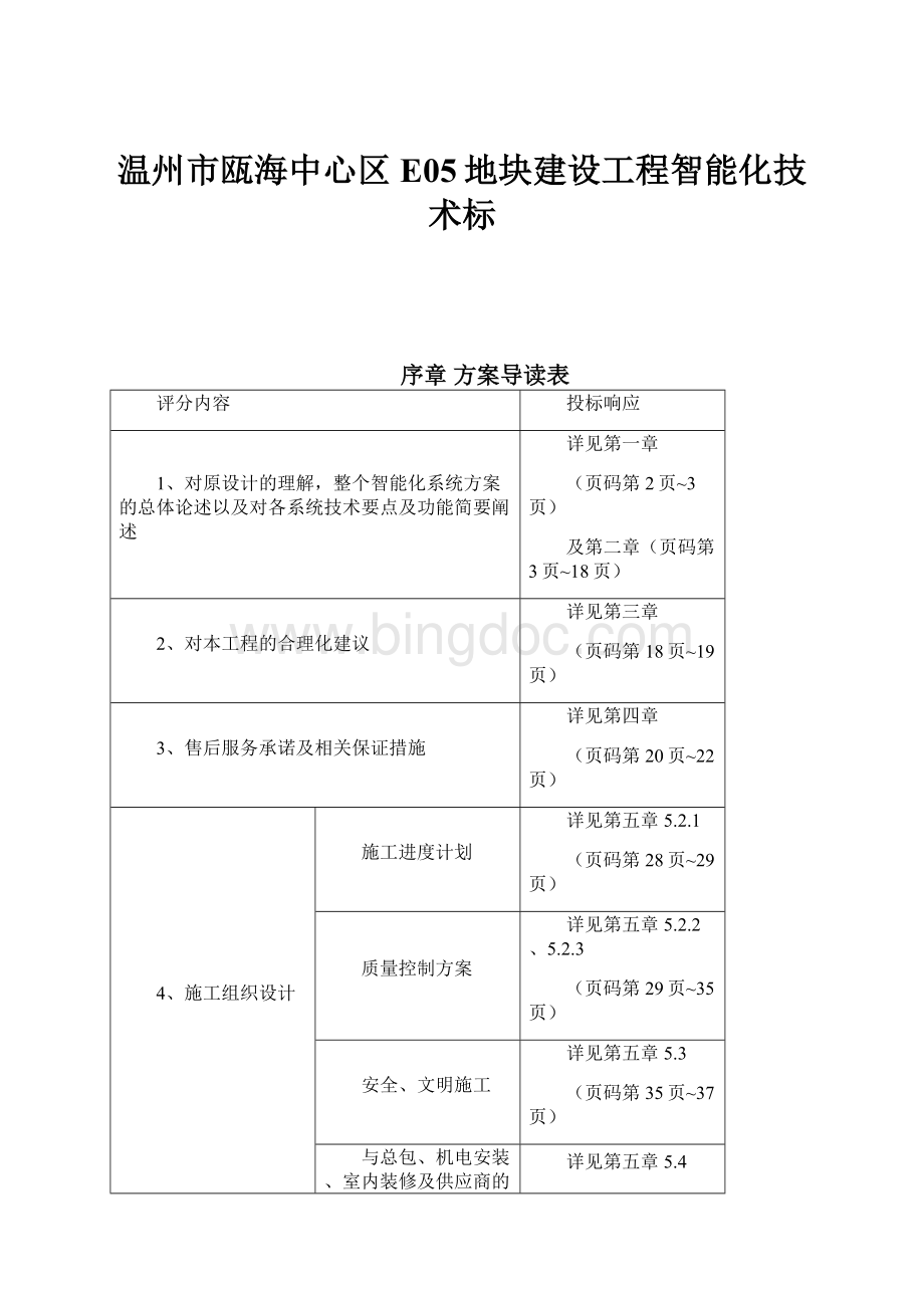 温州市瓯海中心区E05地块建设工程智能化技术标.docx_第1页