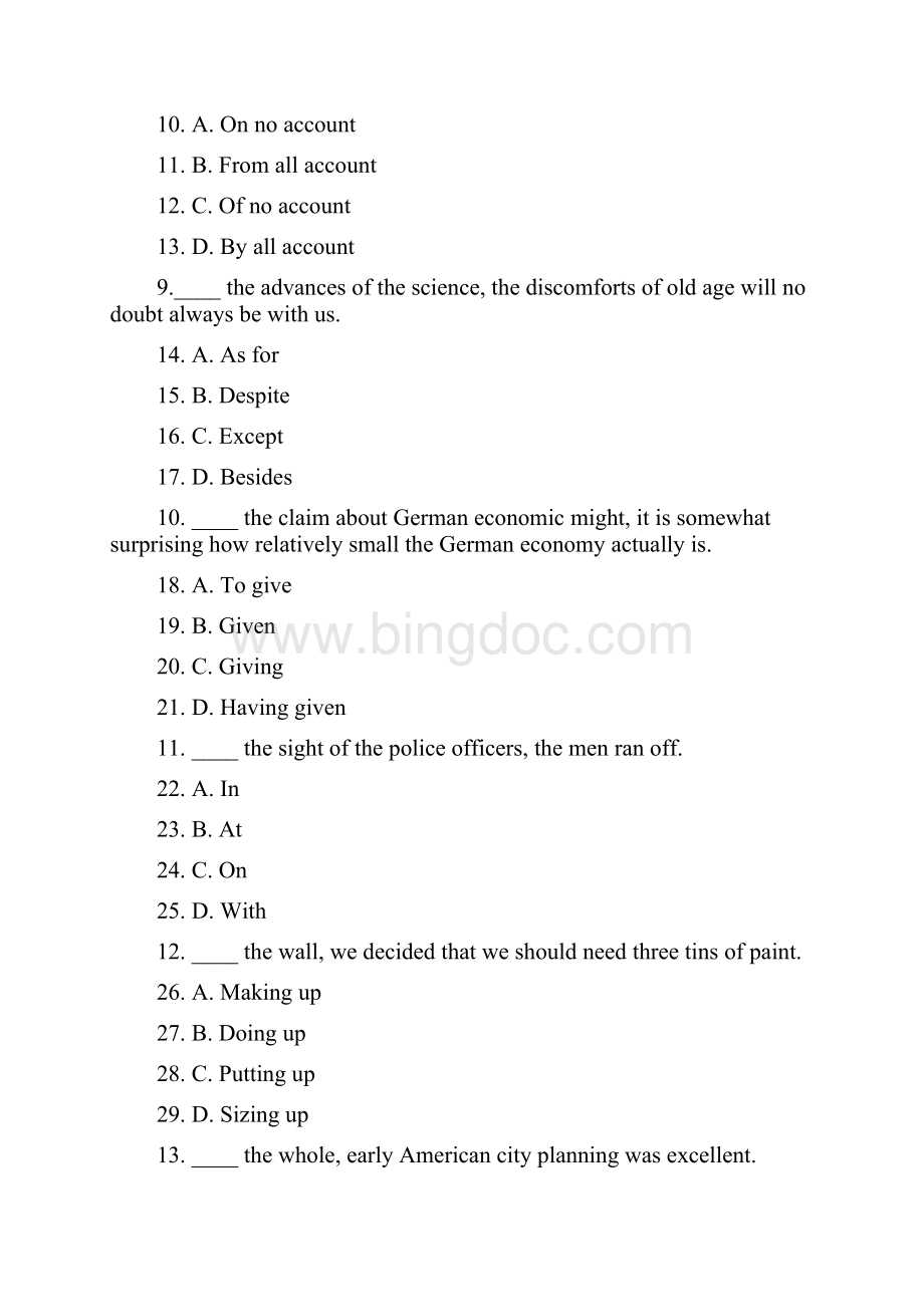 TEM4 GrammarVocabulary模拟150题及答案.docx_第3页