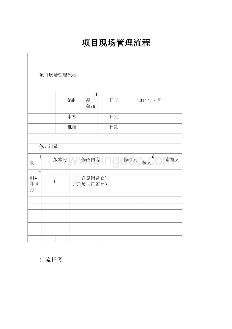 项目现场管理流程.docx_第1页