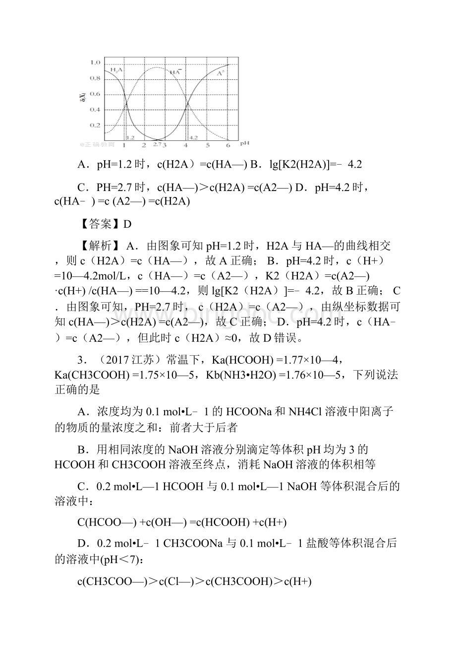 高考化学易错点14电离平衡知识点讲解.docx_第2页