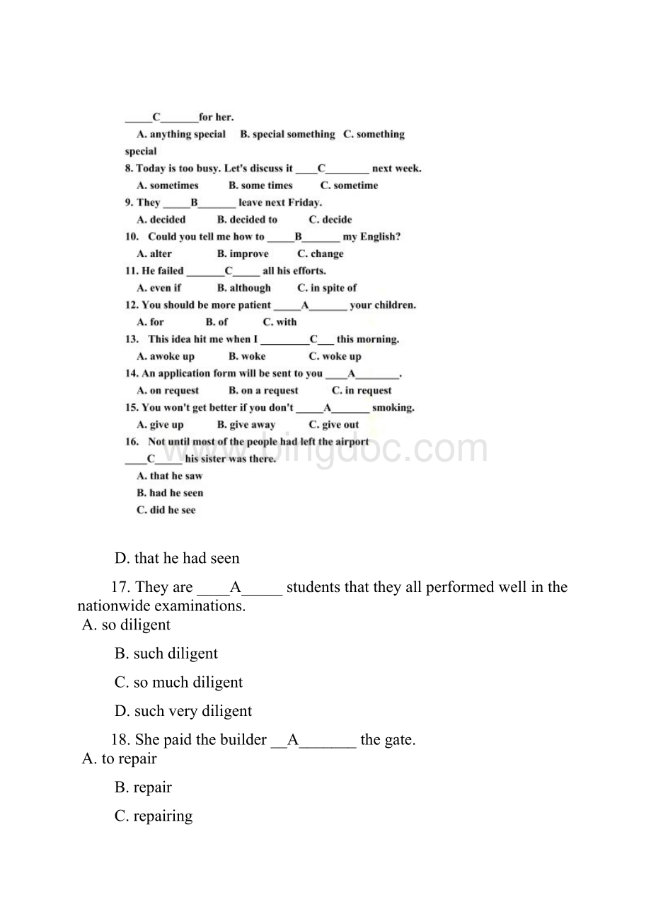 中国医科大学考试《开放英语3》考前辅导答案.docx_第2页