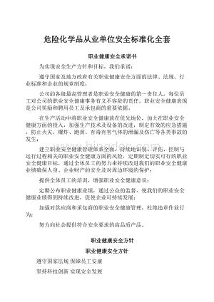 危险化学品从业单位安全标准化全套.docx