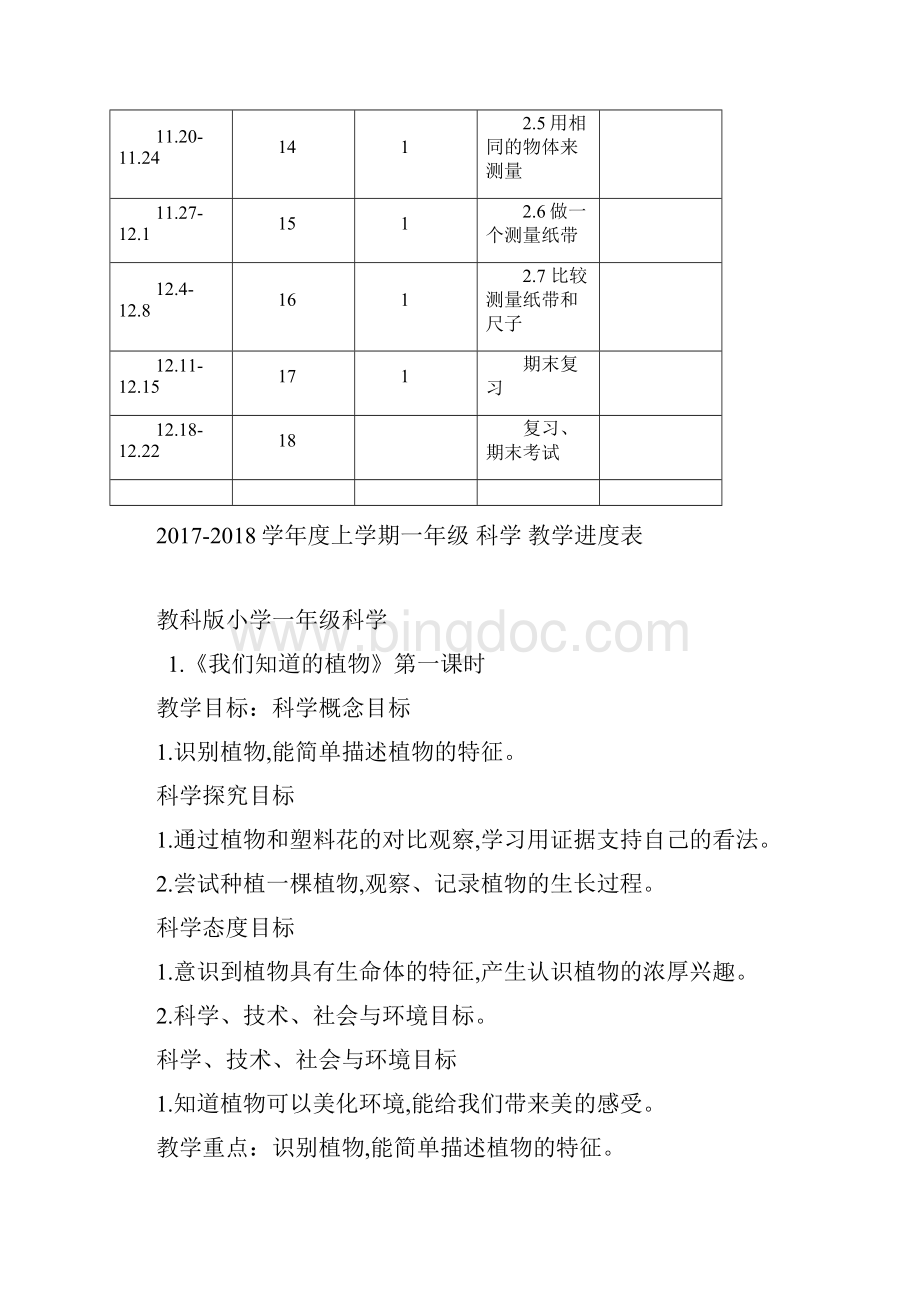 小学科学一年级教案完整培训讲学.docx_第2页