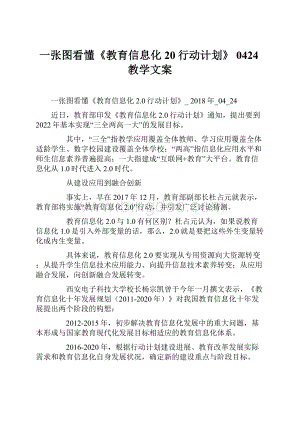 一张图看懂《教育信息化20行动计划》 0424教学文案.docx