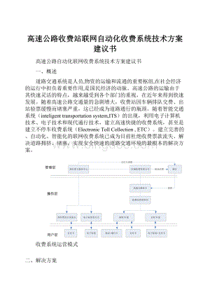 高速公路收费站联网自动化收费系统技术方案建议书.docx