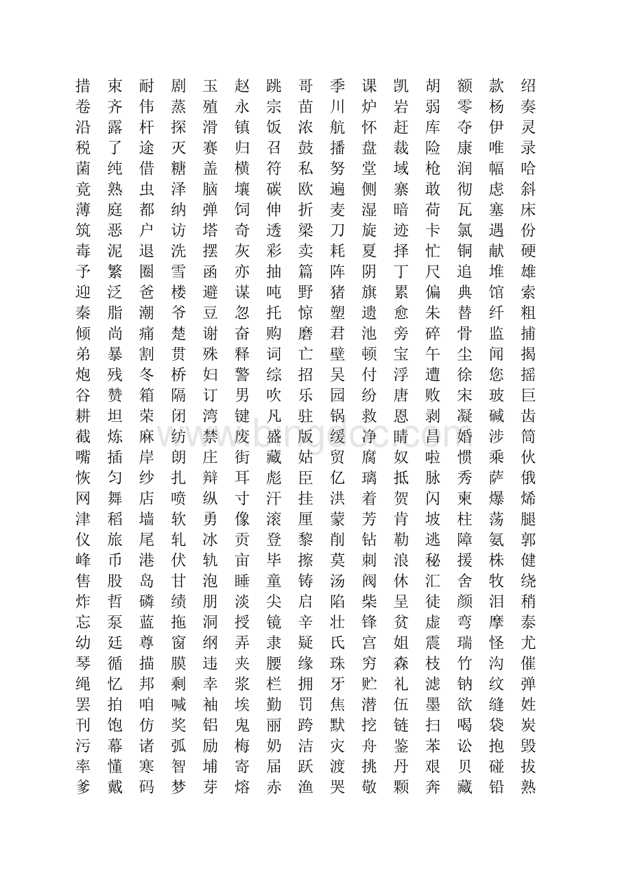 3000个常用汉字.docx_第3页