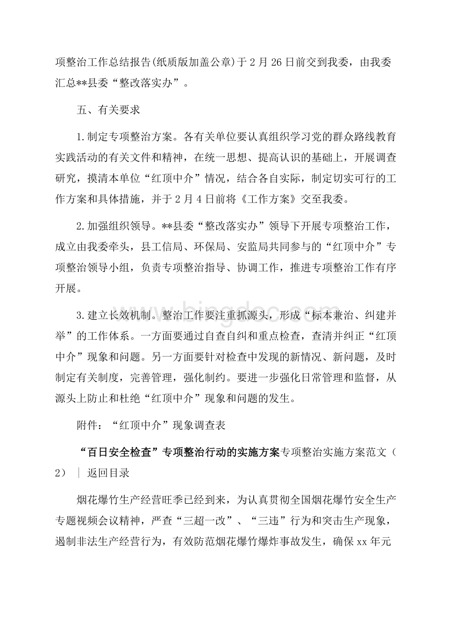 专项整治实施方案范文4篇（共16页）10400字.docx_第3页