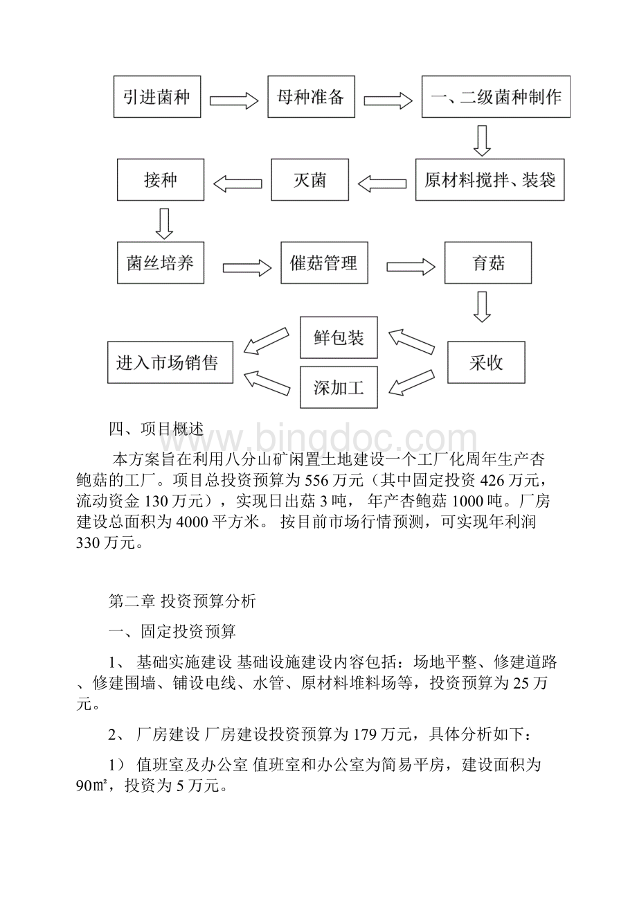 大型杏鲍菇工厂化生产营销项目可行性方案.docx_第3页