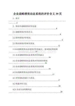 企业战略绩效动态系统的评价含义39页.docx