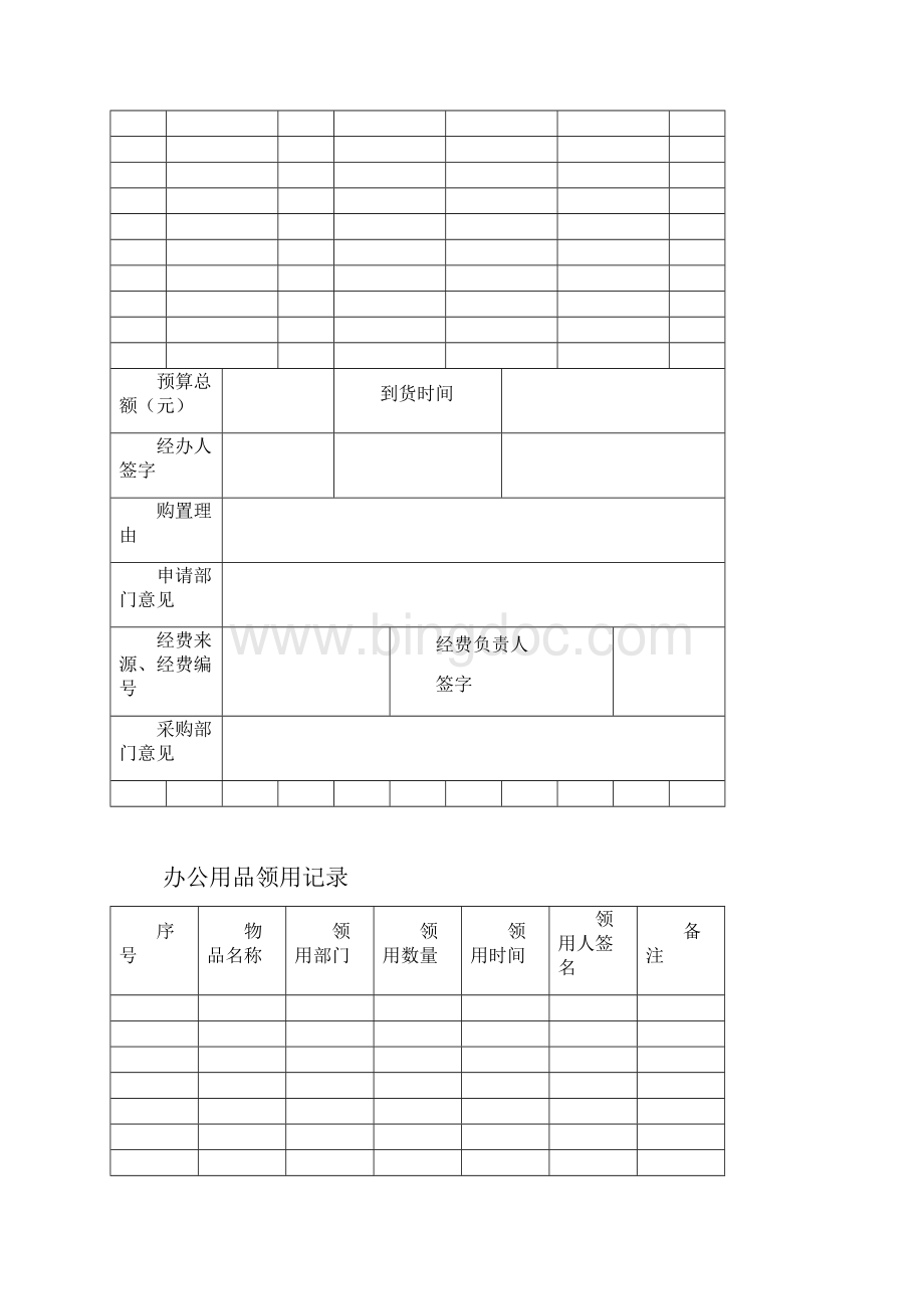 单位办公用品购置申请表完整.docx_第2页