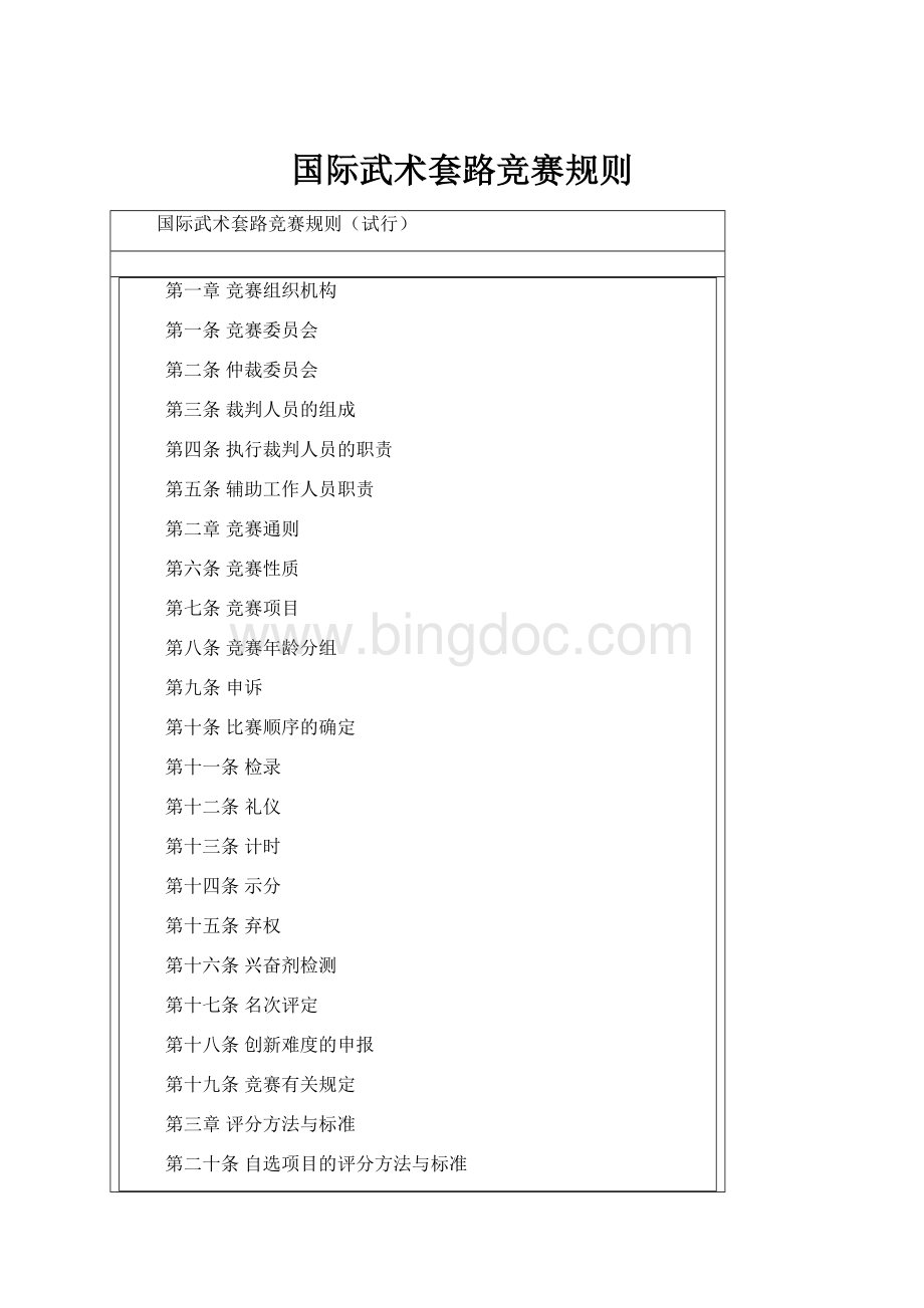 国际武术套路竞赛规则.docx