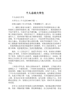 个人总结大学生.docx