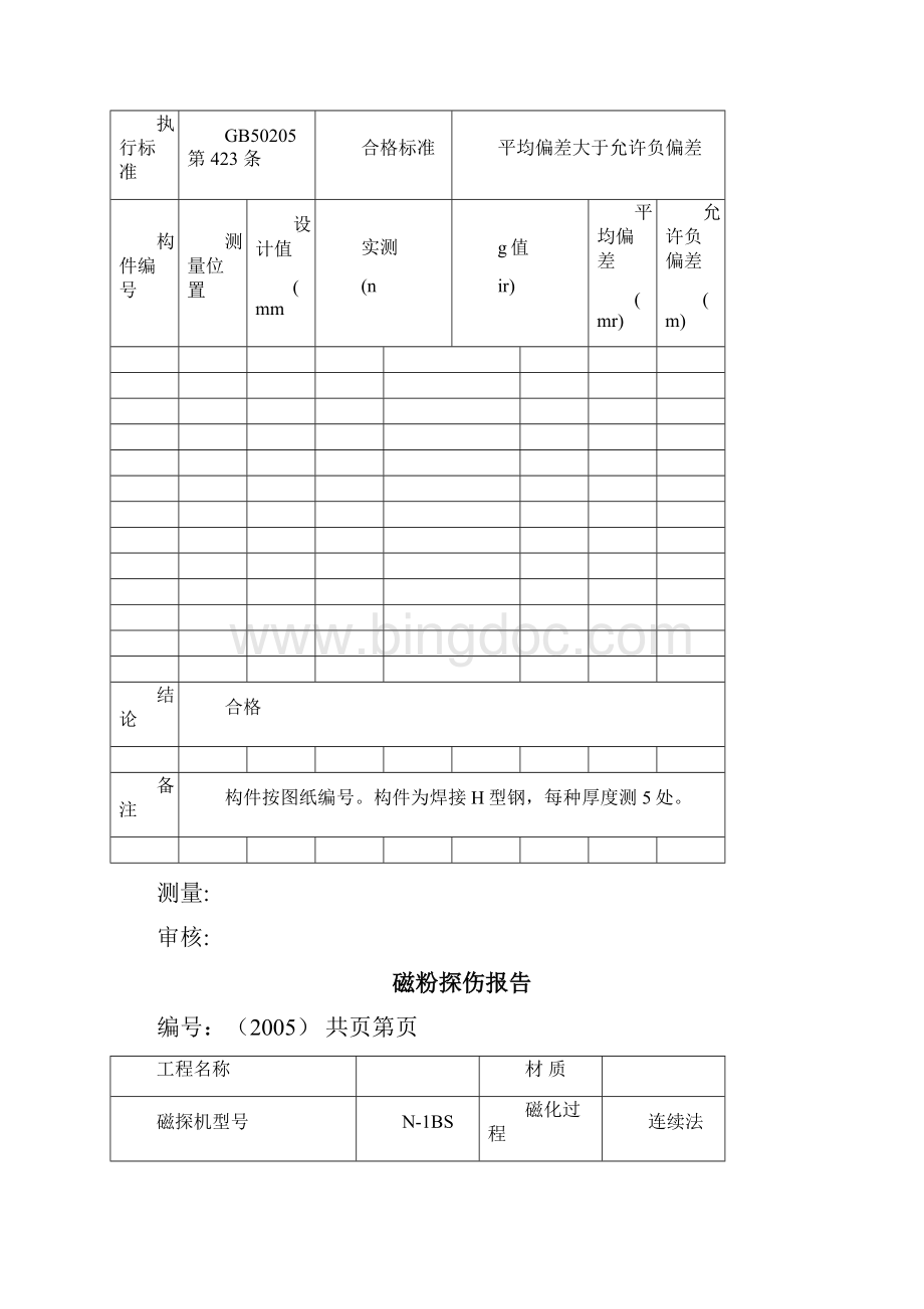 钢结构检测报告模板含检测原始记录.docx_第3页