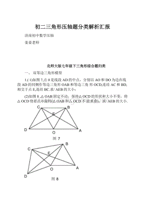 初二三角形压轴题分类解析汇报.docx