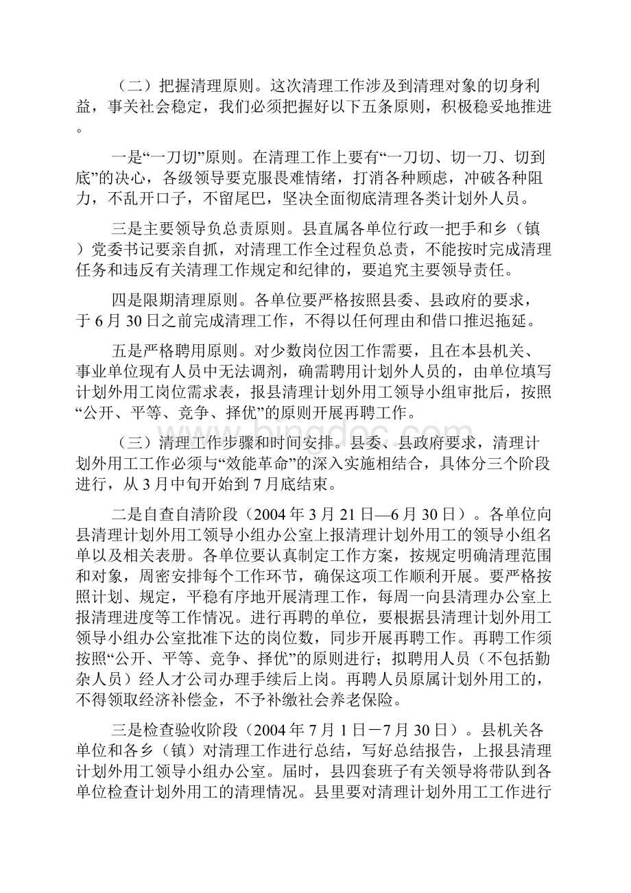 在全县清理计划外用工动员大会上的讲话.docx_第3页