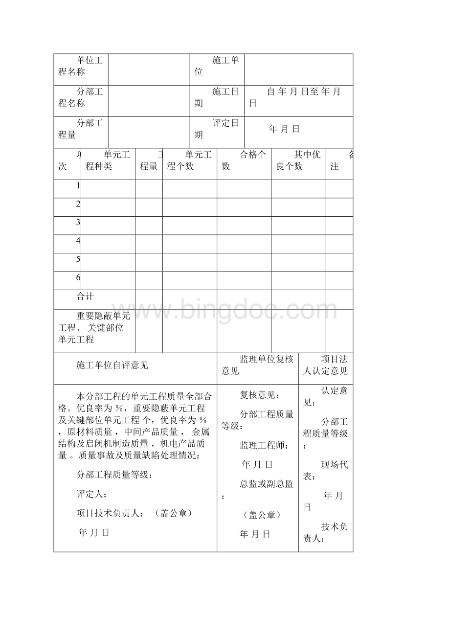 表03分部单位工程施工质量评定表.docx_第3页