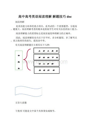 高中高考英语阅读理解 解题技巧doc.docx