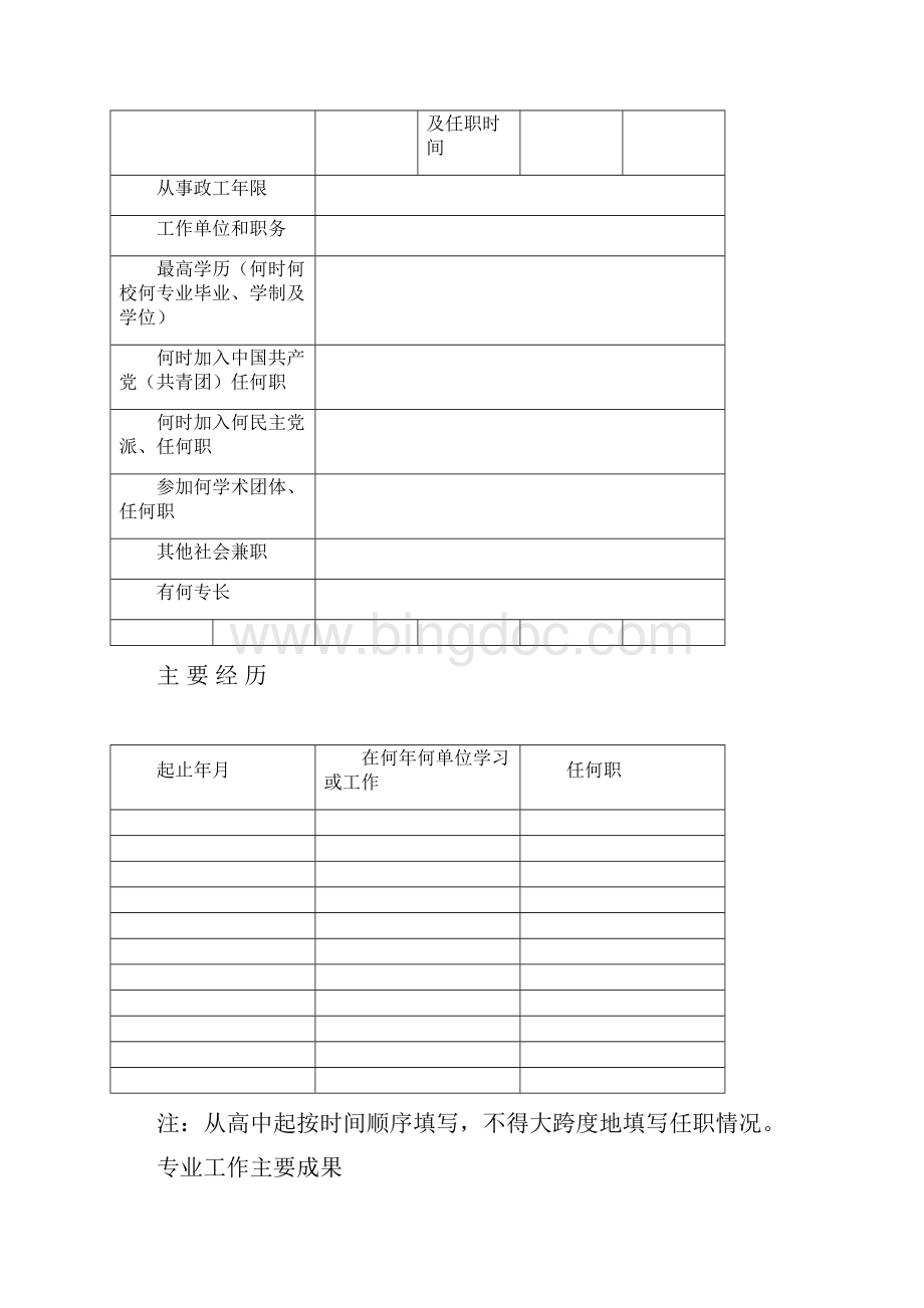 河北省思想政治工作人员专业职务评审表.docx_第2页