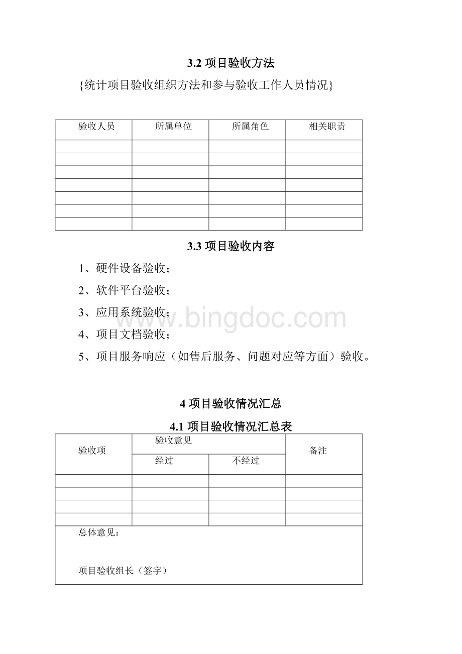 综合项目验收总结报告模板.docx_第3页